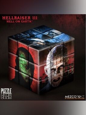 Mezco Puzzle Blox Hellraiser 3 Pinhead Cube 3D Horror Rubiks Style 2017 New